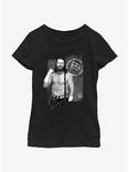 WWE Sami Zayn Portrait Logo Youth Girls T-Shirt, BLACK, hi-res