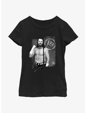 WWE Sami Zayn Portrait Logo Youth Girls T-Shirt, , hi-res