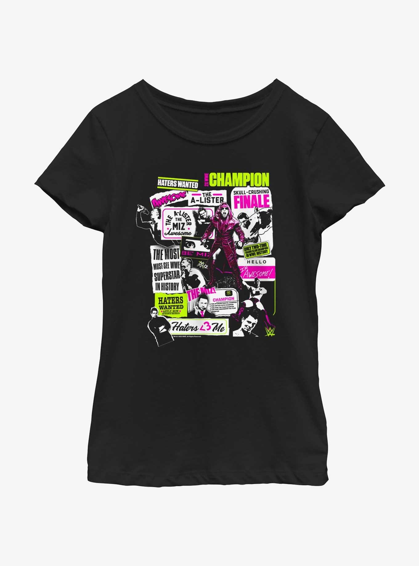 WWE The Miz Collage Youth Girls T-Shirt