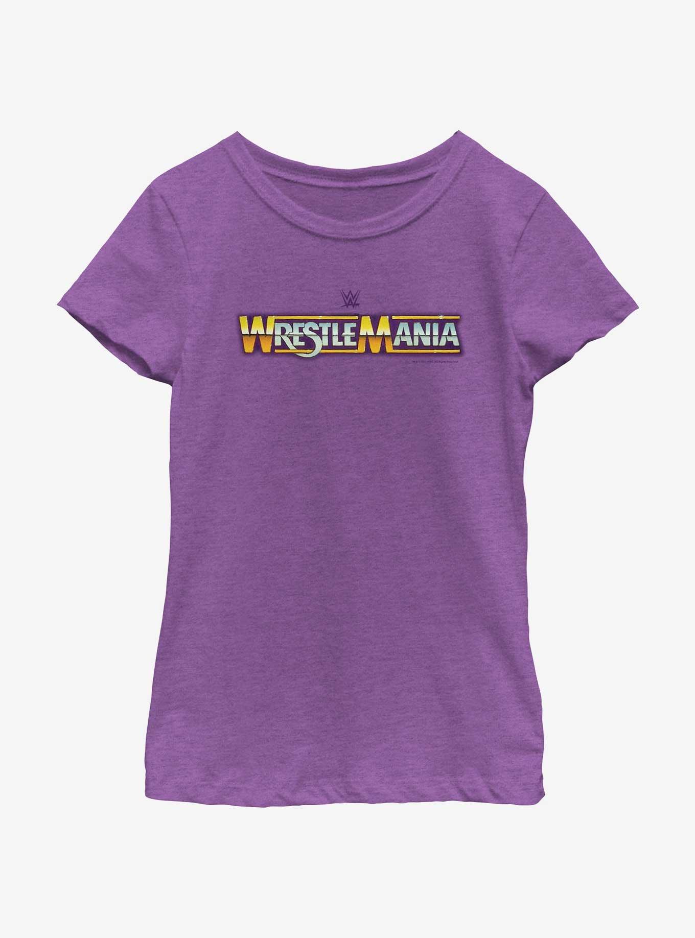 WWE WrestleMania Retro Logo Youth Girls T-Shirt