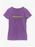 WWE WrestleMania Retro Logo Youth Girls T-Shirt, PURPLE BERRY, hi-res