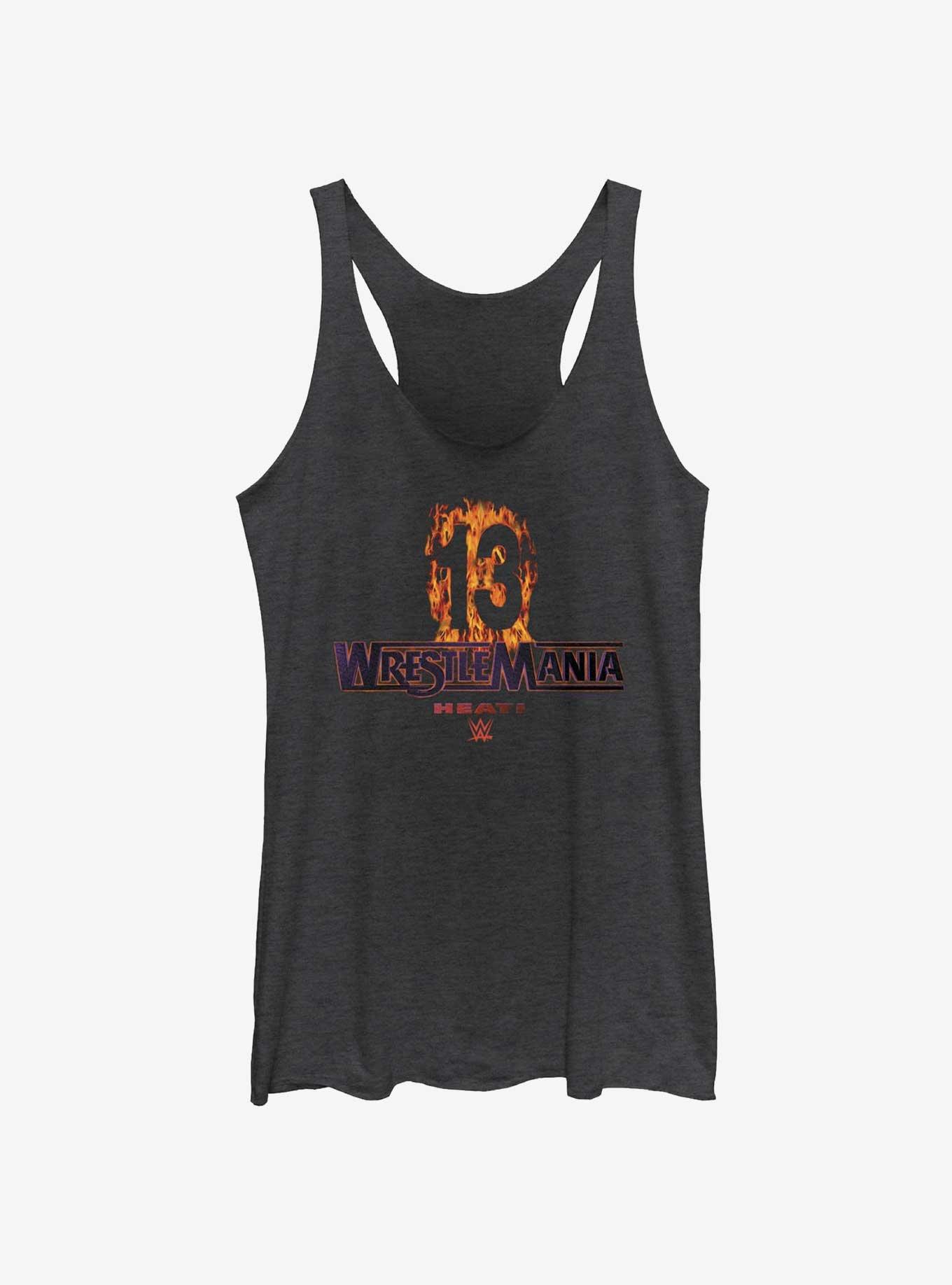 WWE WrestleMania 13 Logo Womens Tank Top, BLK HTR, hi-res