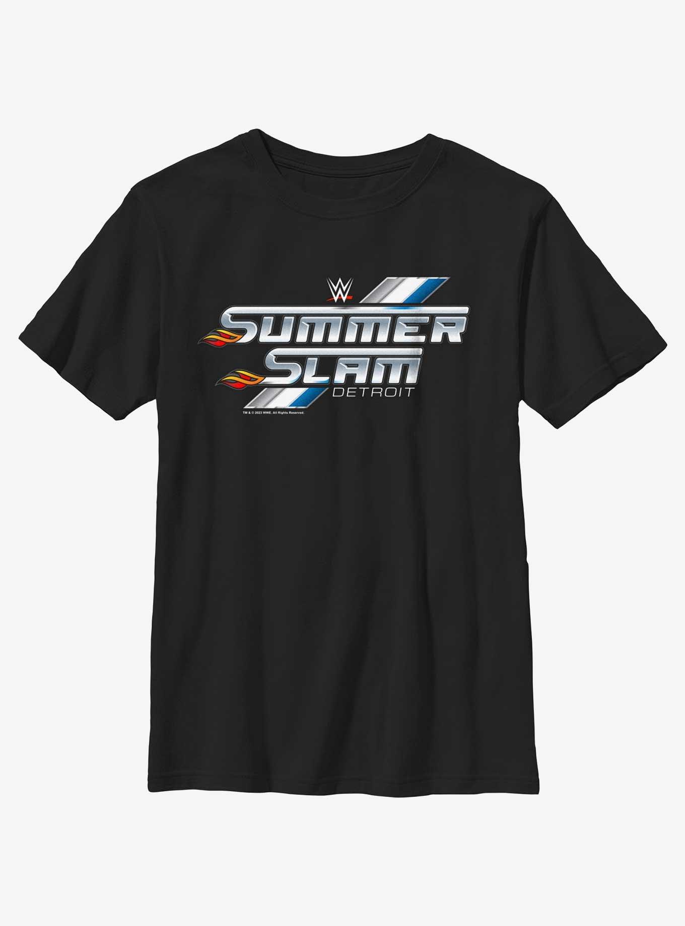 WWE SummerSlam Detroit Logo Youth T-Shirt