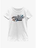 WWE Summerslam Detroit Outline Logo Youth Girls T-Shirt, WHITE, hi-res