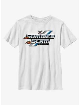 WWE Summerslam Detroit Outline Logo Youth T-Shirt, , hi-res