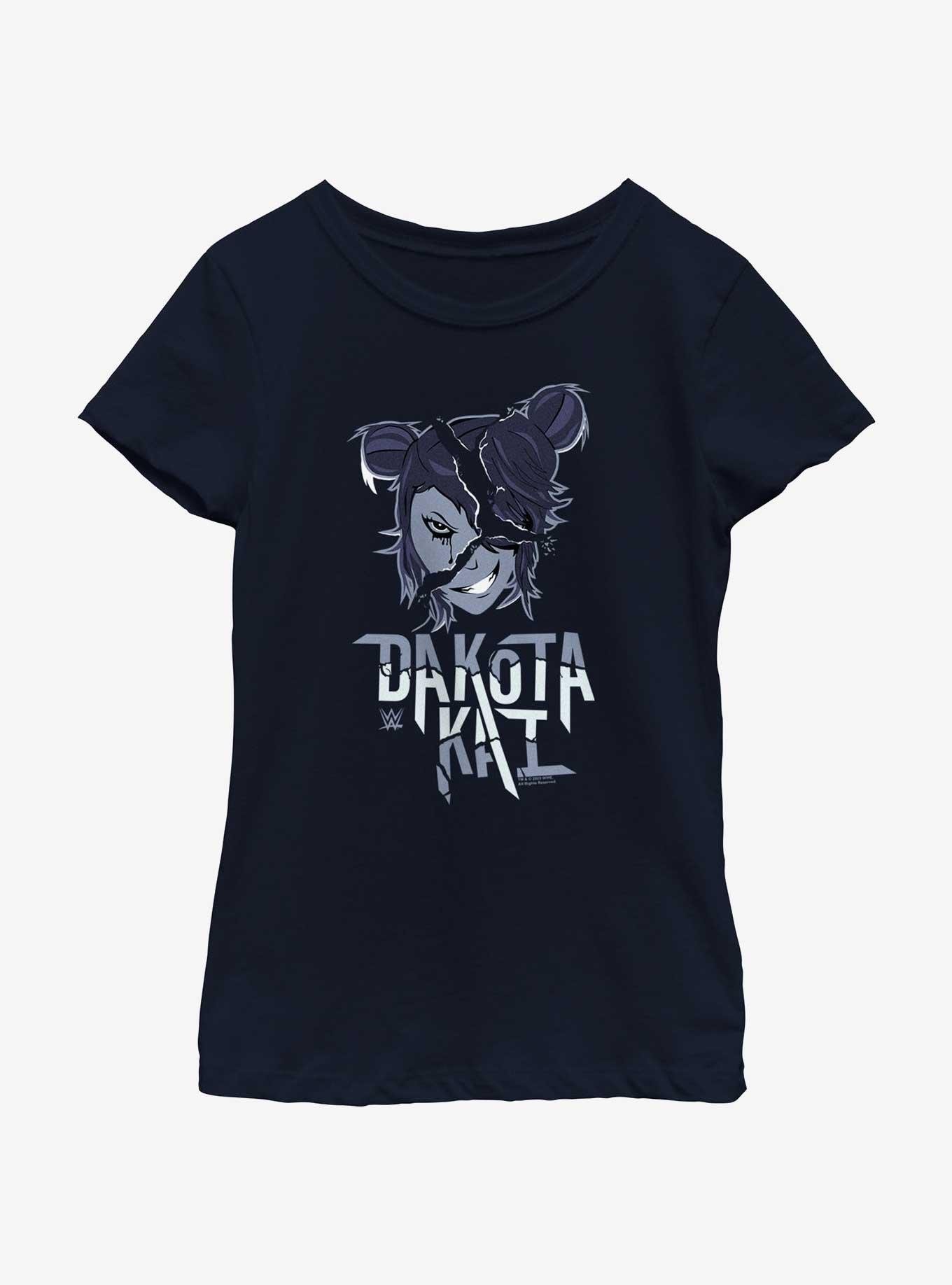 WWE Dakota Kai Cartoon Style Youth Girls T-Shirt