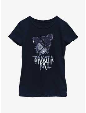 WWE Dakota Kai Cartoon Style Youth Girls T-Shirt, , hi-res