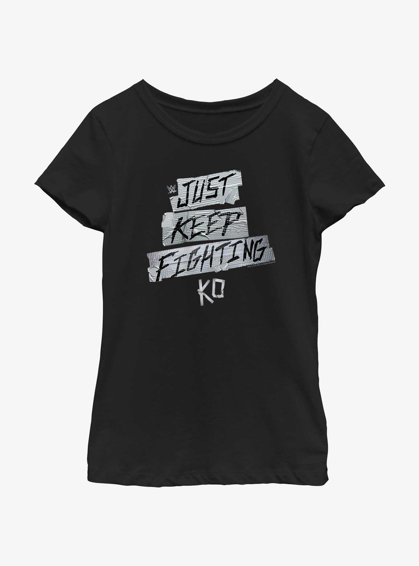 WWE Just Keep Fighting KO Youth Girls T-Shirt