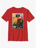 WWE The New Day Comic Cover Youth T-Shirt, RED, hi-res