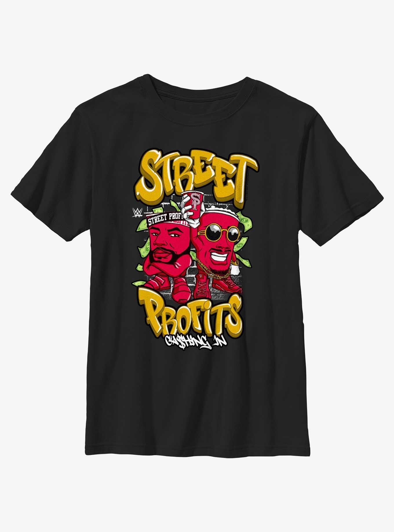 WWE Street Profits Cashing In Youth T-Shirt, BLACK, hi-res