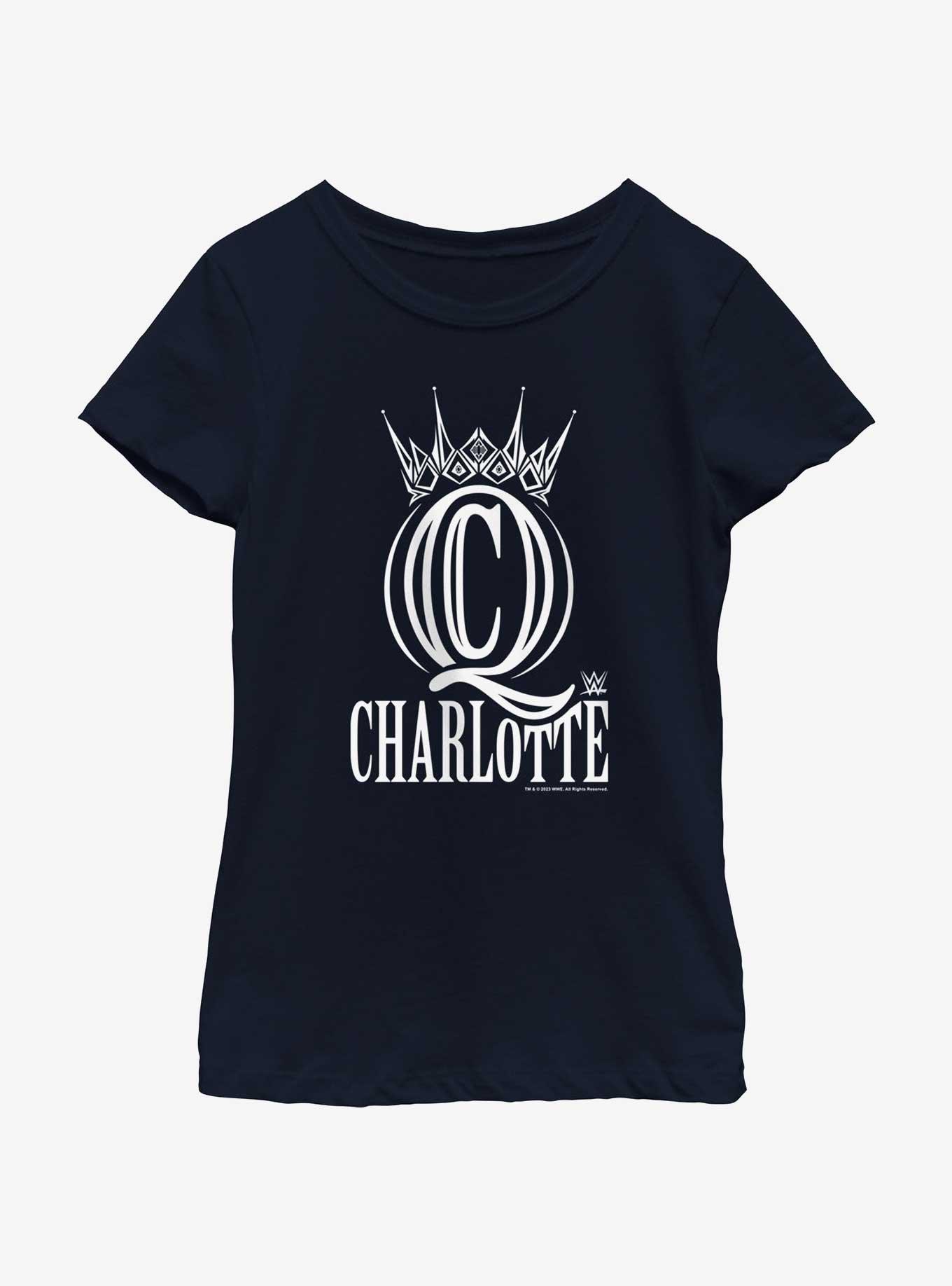 WWE Charlotte Flair Crown Logo Youth Girls T-Shirt