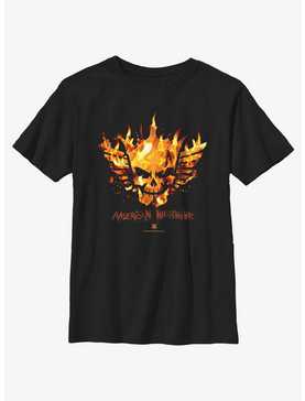 WWE Cody Rhodes Flames Skull  Youth T-Shirt, , hi-res