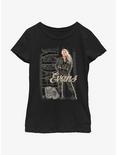 WWE Lacey Evans Portrait Youth Girls T-Shirt, BLACK, hi-res