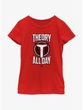 WWE Theory All Day Youth Girls T-Shirt, RED, hi-res