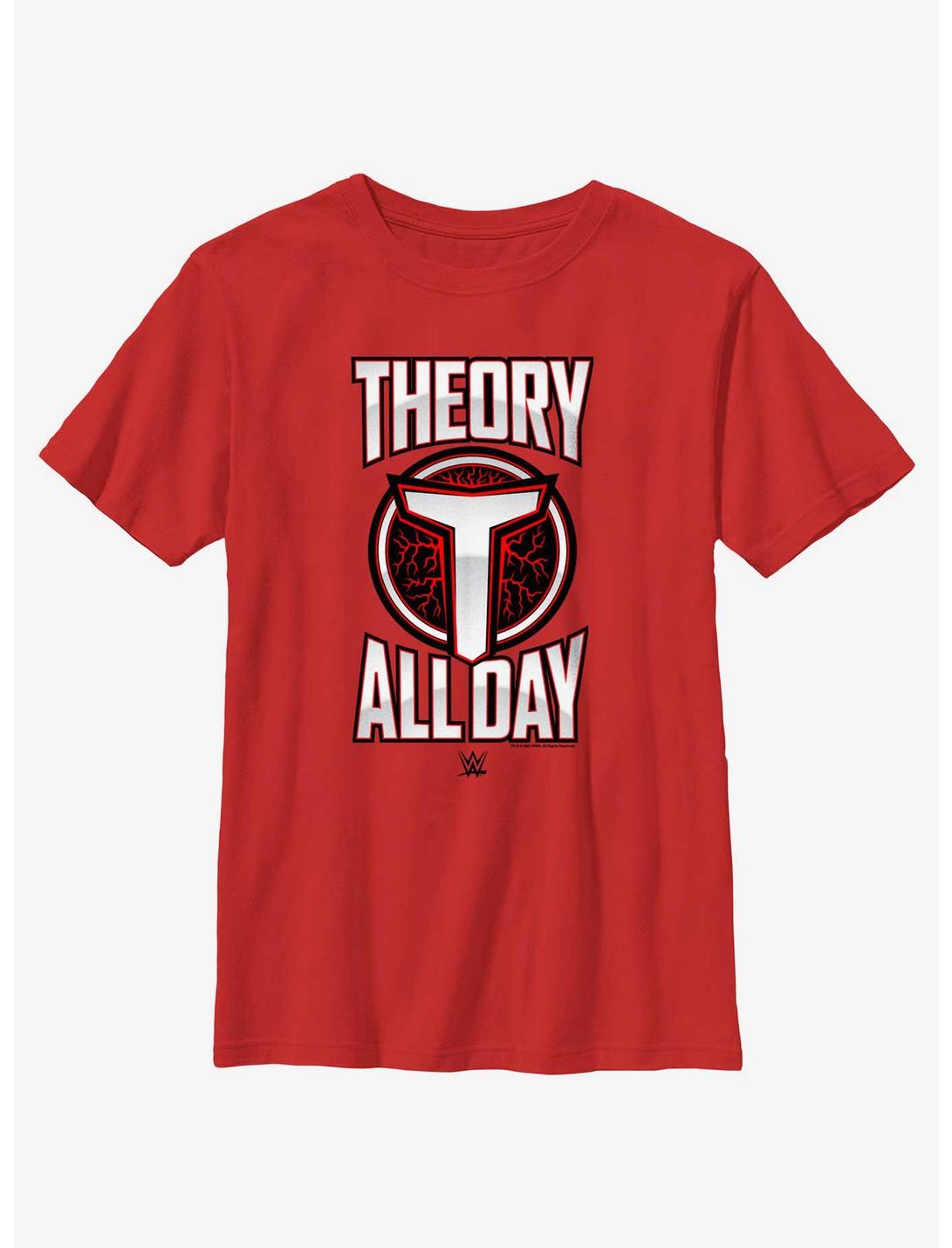 WWE Theory All Day Youth T-Shirt, RED, hi-res