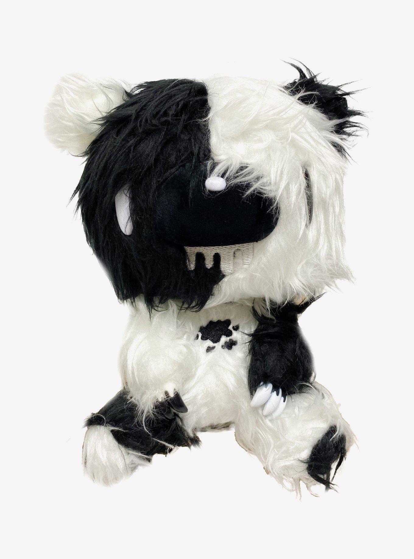 Gloomy Bear Black & White Fuzzy Plush, , hi-res