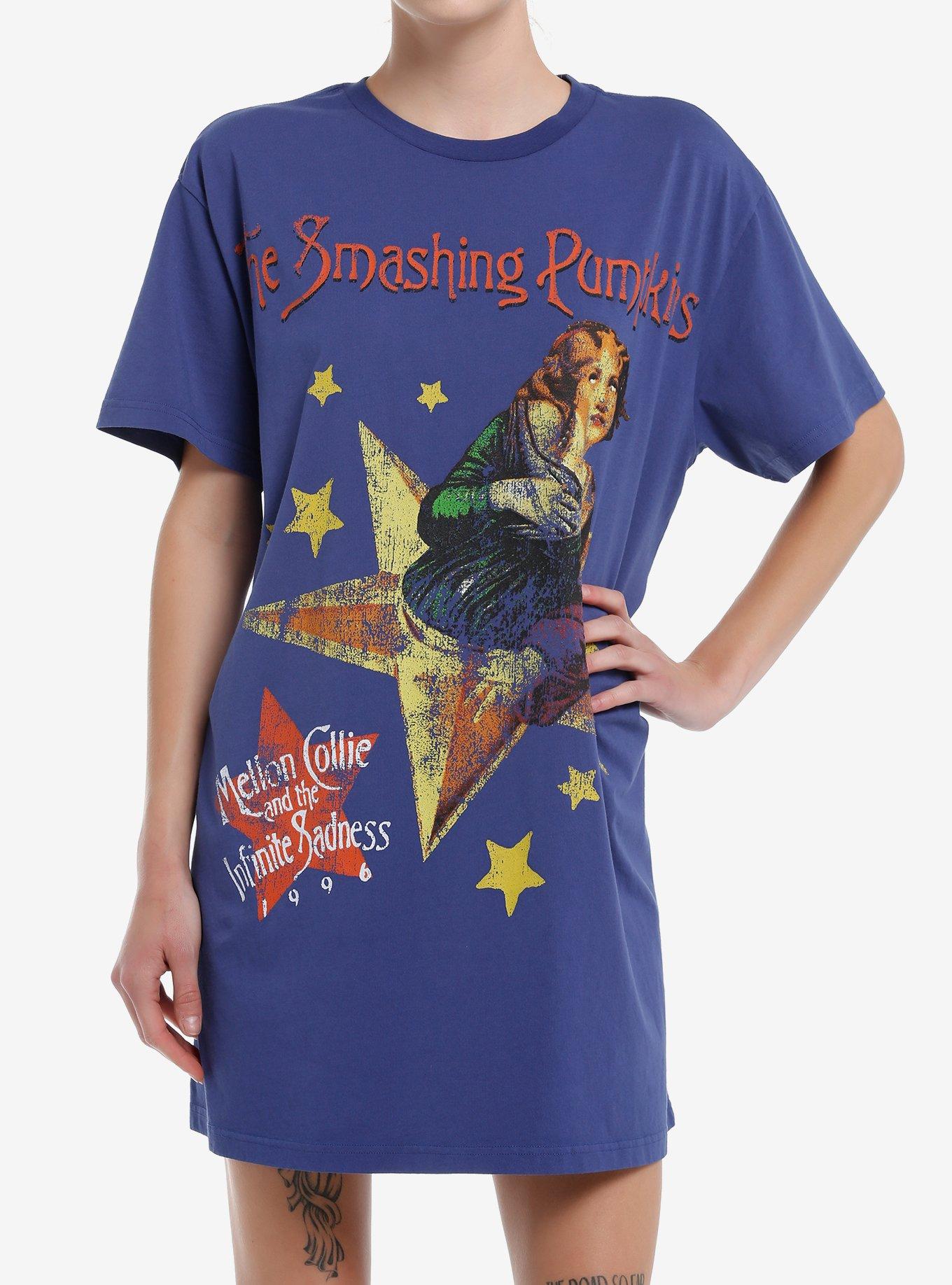 The Smashing Pumpkins Mellon Collie T-Shirt Dress, BLUE, hi-res