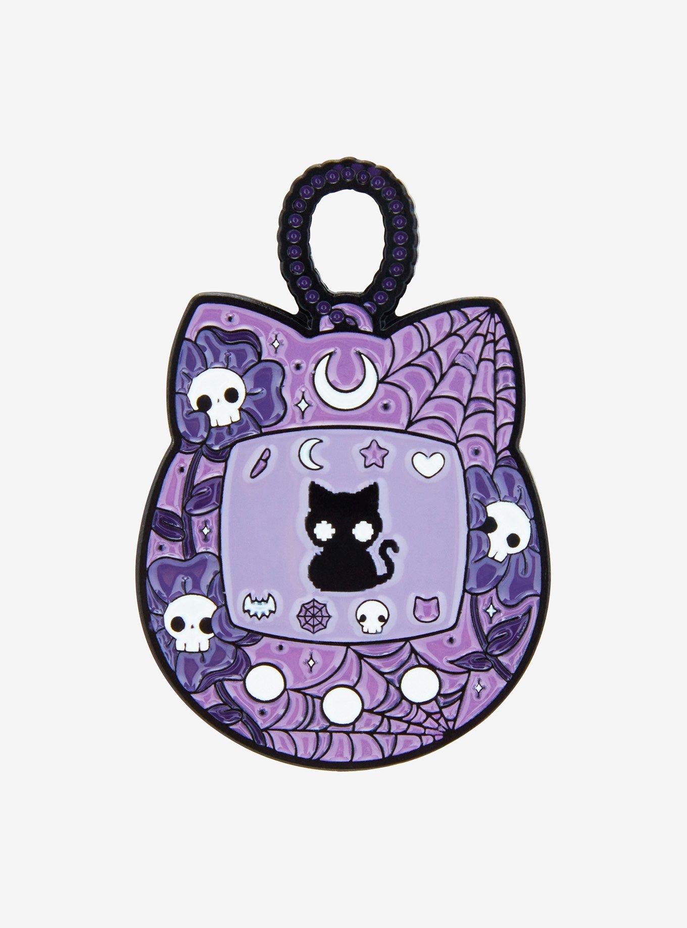 Gothic Electronic Pet Enamel Pin By Pvmpkin Art, , hi-res