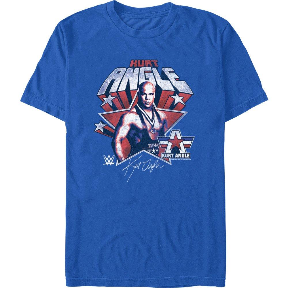 WWE Kurt Angle Star Icon T-Shirt, ROYAL, hi-res