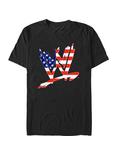 WWE American Flag Logo T-Shirt, BLACK, hi-res