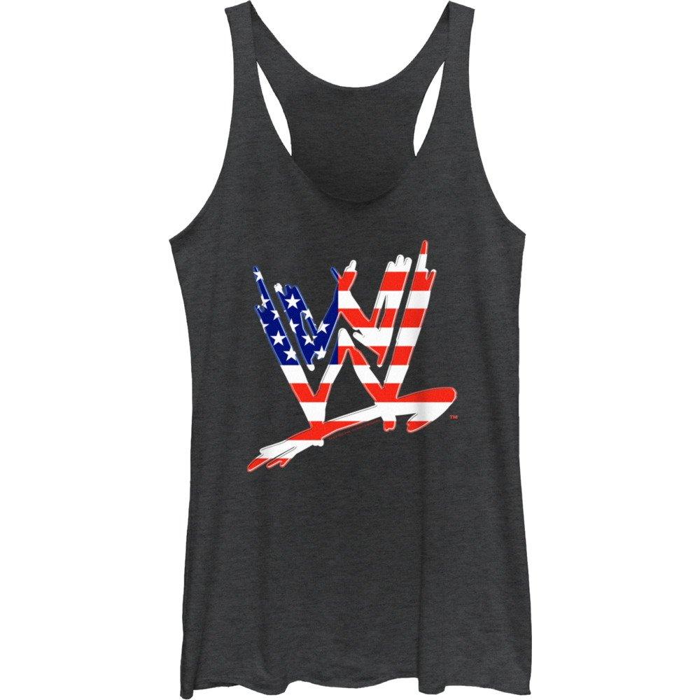 WWE American Flag Logo Girls Tank, , hi-res