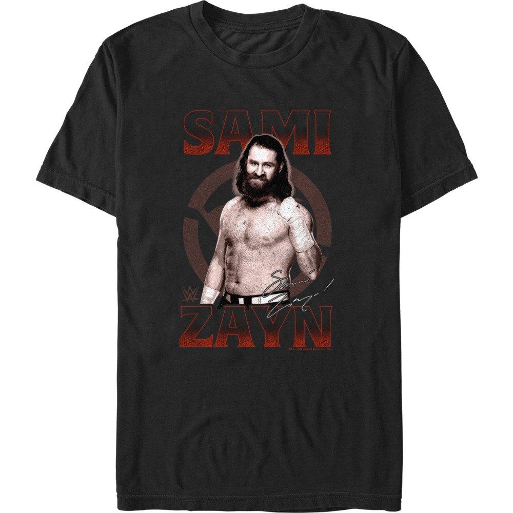 WWE Sami Zayn Portrait T-Shirt, BLACK, hi-res