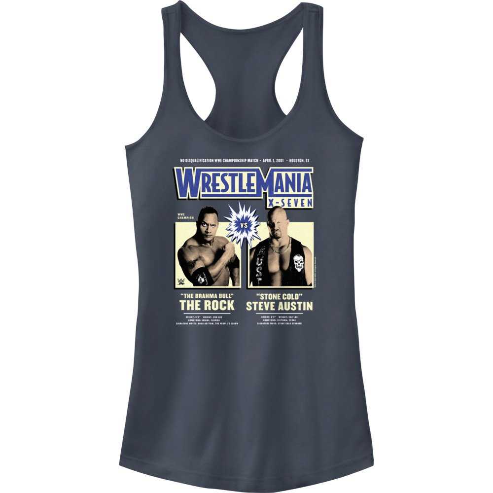 WWE WrestleMania X7 The Rock Vs Steve Austin Girls Tank, , hi-res