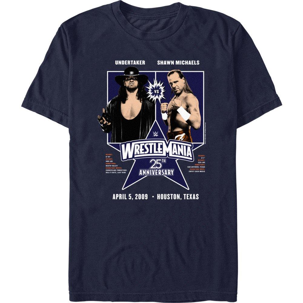 WWE WrestleMania 25 The Undertaker Vs Shawn Michaels T-Shirt, NAVY, hi-res