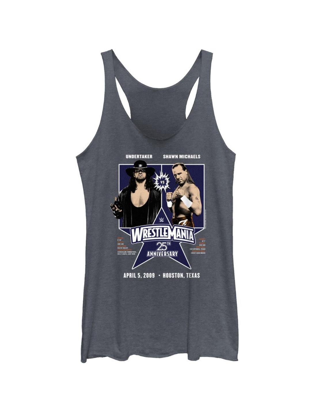 WWE WrestleMania 25 The Undertaker Vs Shawn Michaels Girls Tank, NAVY HTR, hi-res