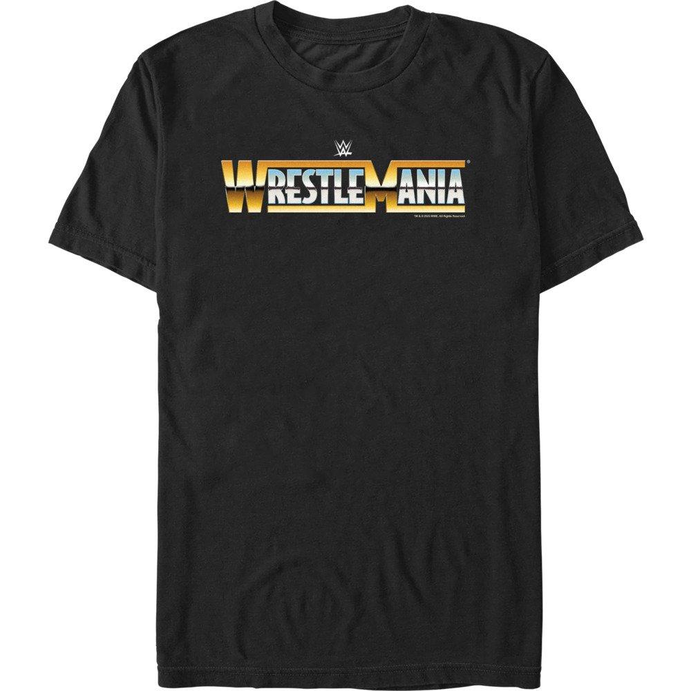 WWE WrestleMania Classic Logo T-Shirt, BLACK, hi-res