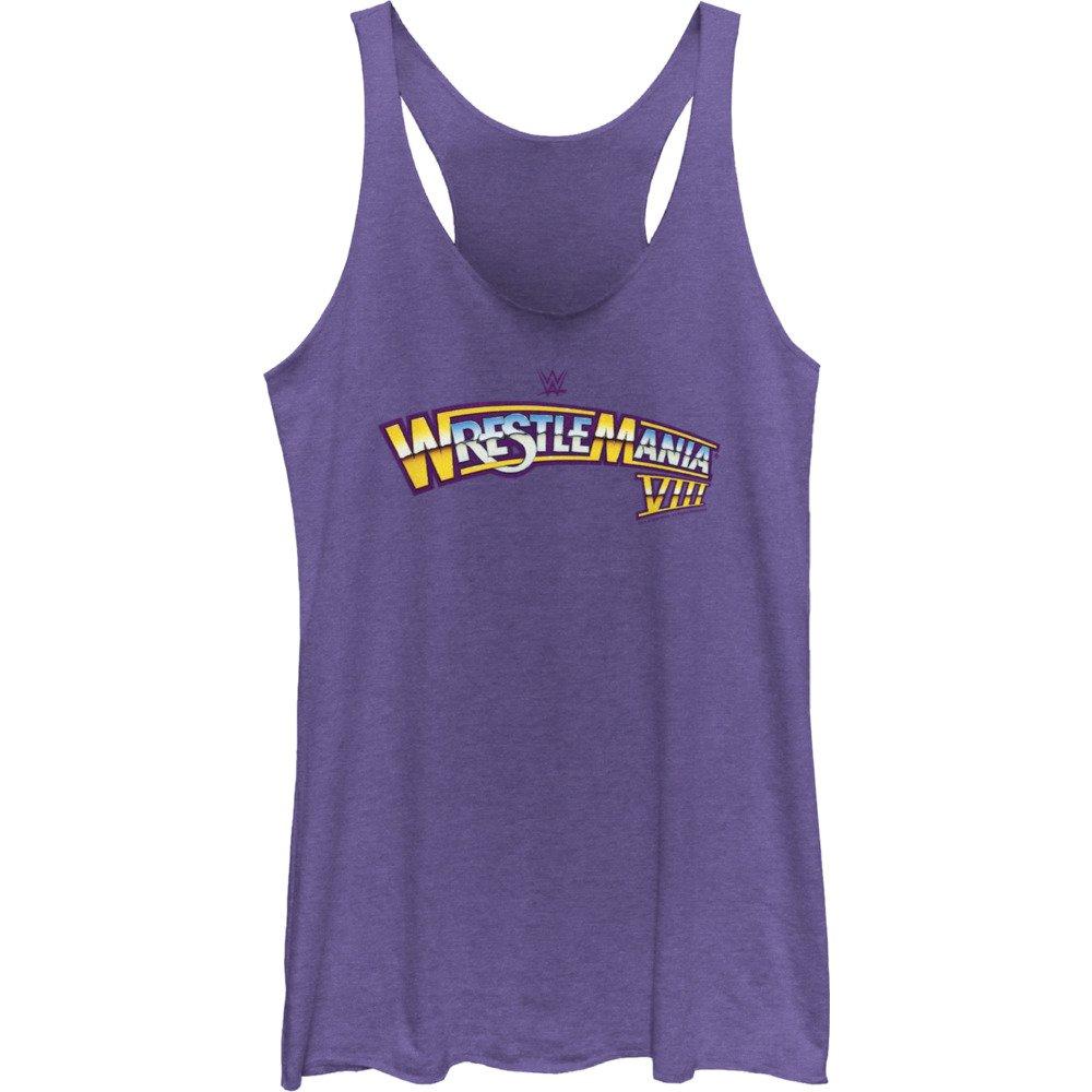 WWE WrestleMania VIII Logo Girls Tank, PUR HTR, hi-res