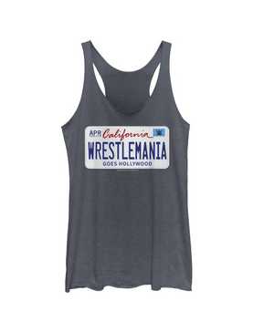 WWE WrestleMania 39 License Plate Logo Girls Tank, , hi-res