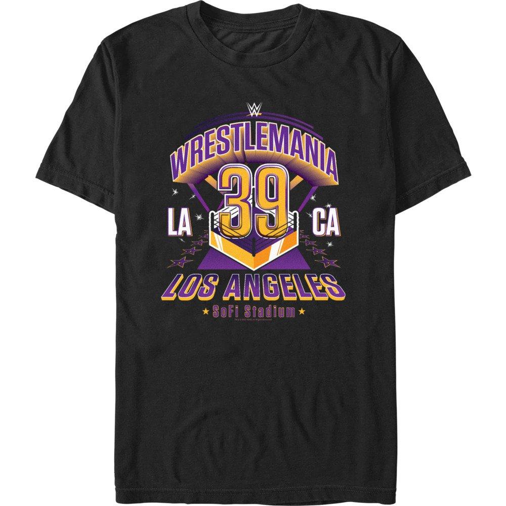 WWE WrestleMania 39 Los Angeles T-Shirt, BLACK, hi-res
