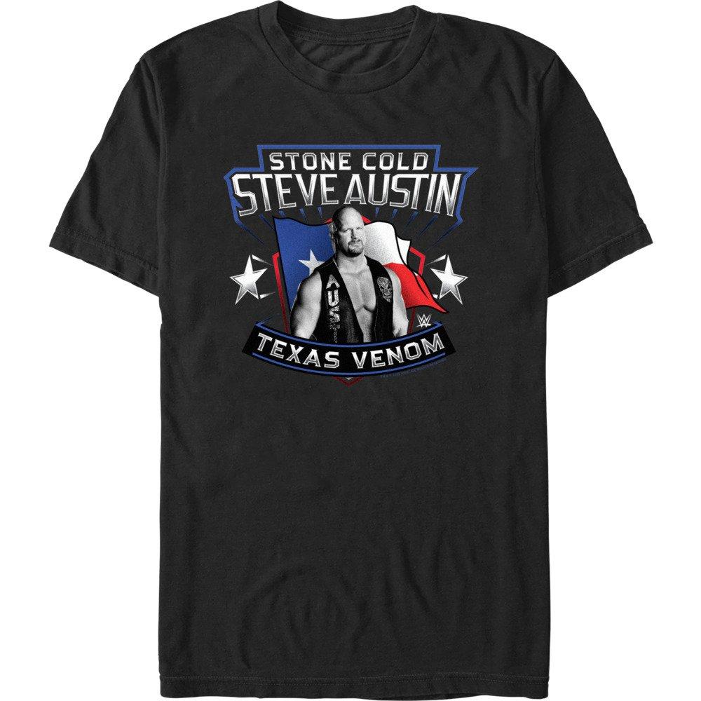 Wwe Stone Cold Steve Austin Texas Venom T-shirt - Black 