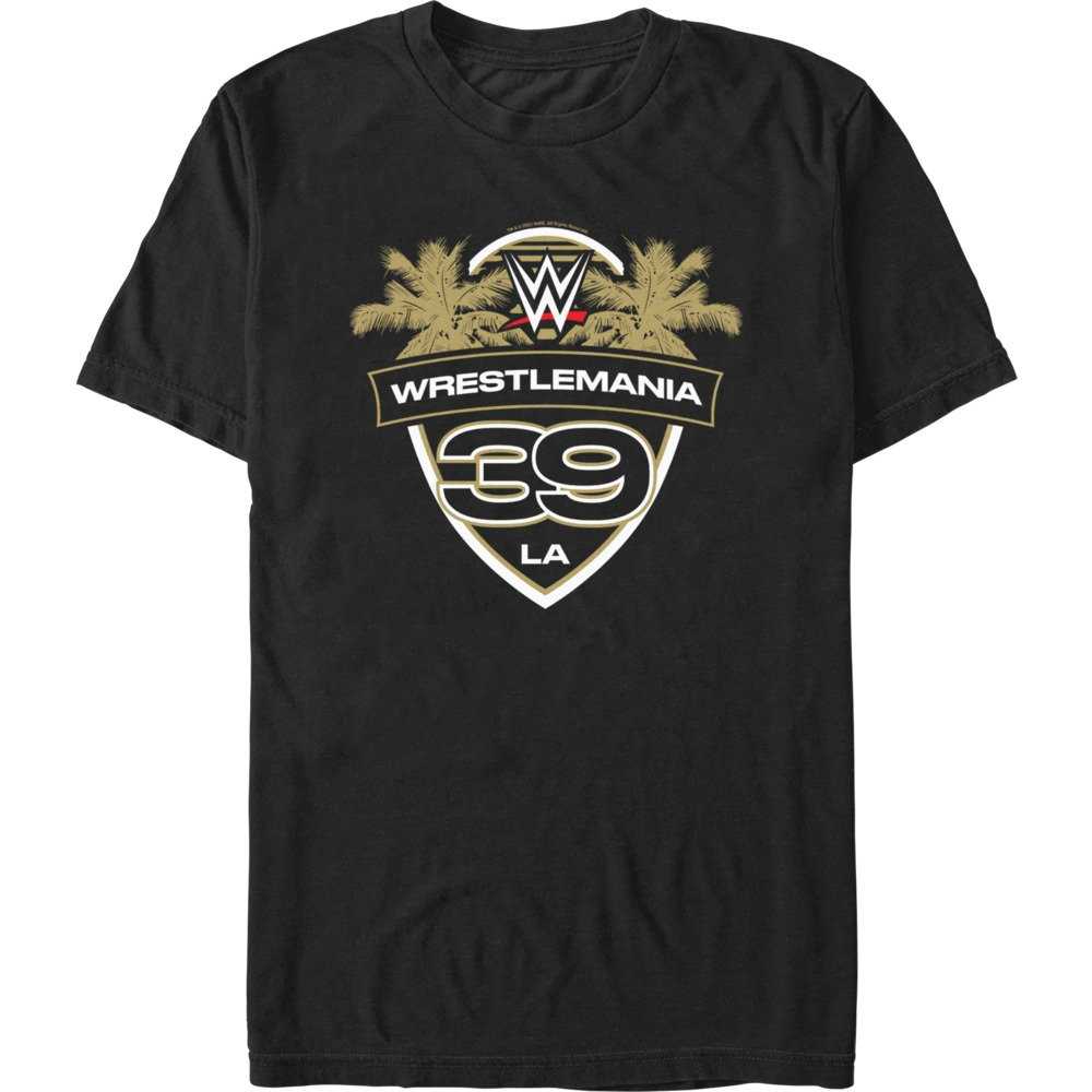 WWE WrestleMania 39 LA Shield Logo T-Shirt, , hi-res