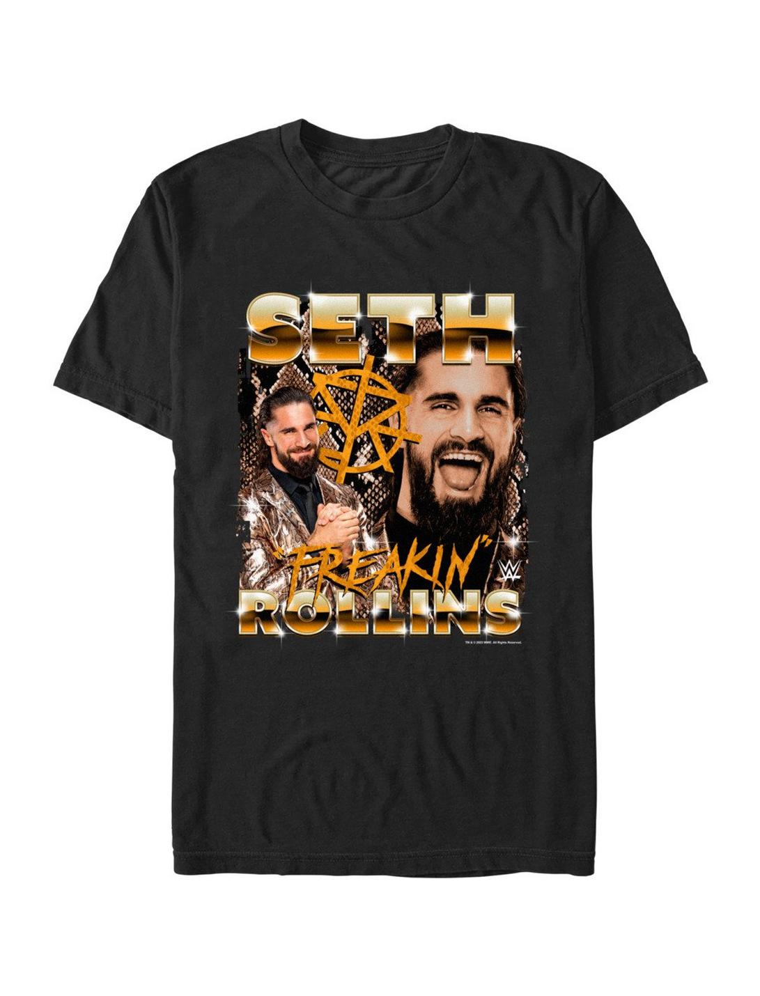 WWE Seth Freakin Rollins Collage T-Shirt, BLACK, hi-res