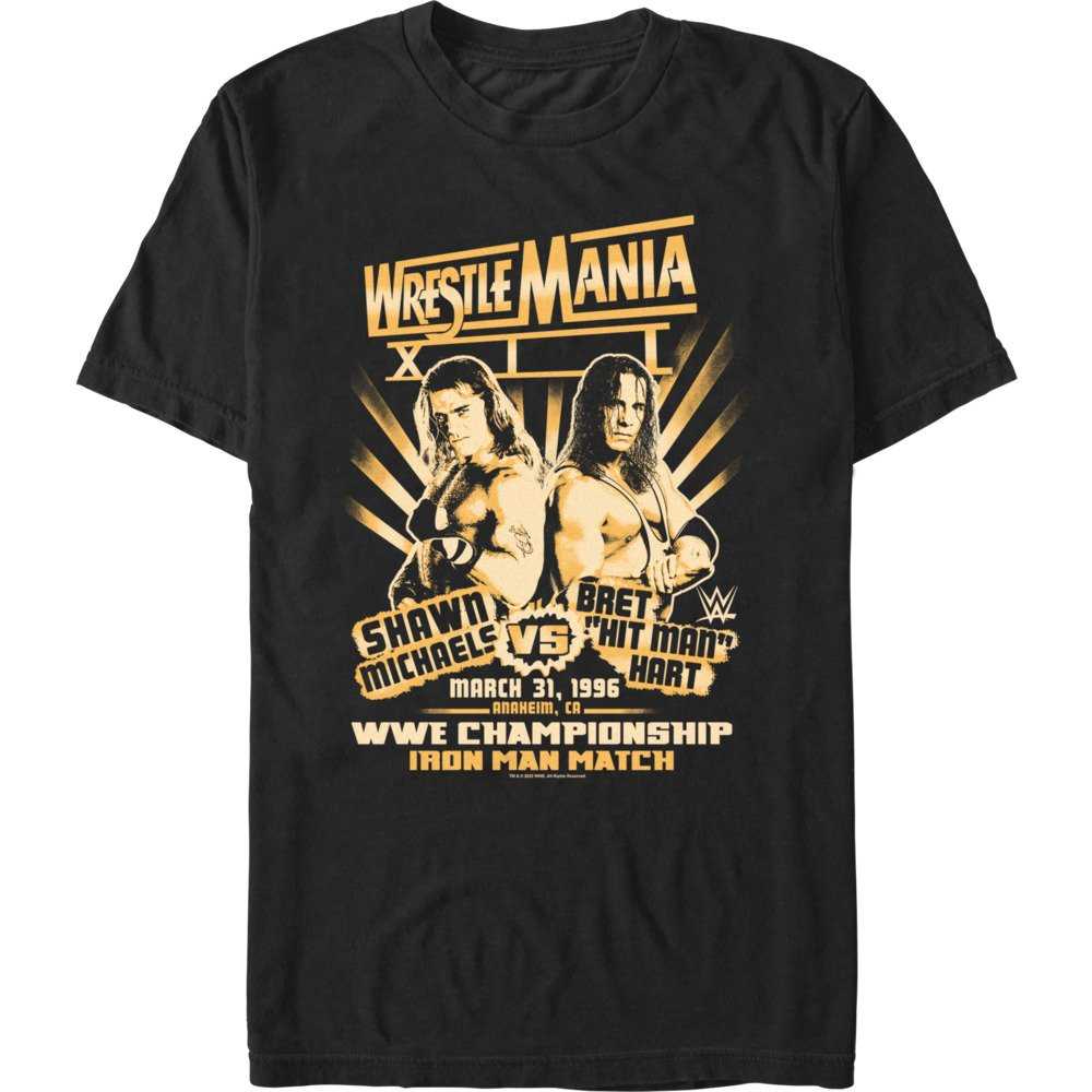 WWE WrestleMania XII Iron Man Match Bret Hart And Shawn Michaels T-Shirt, , hi-res