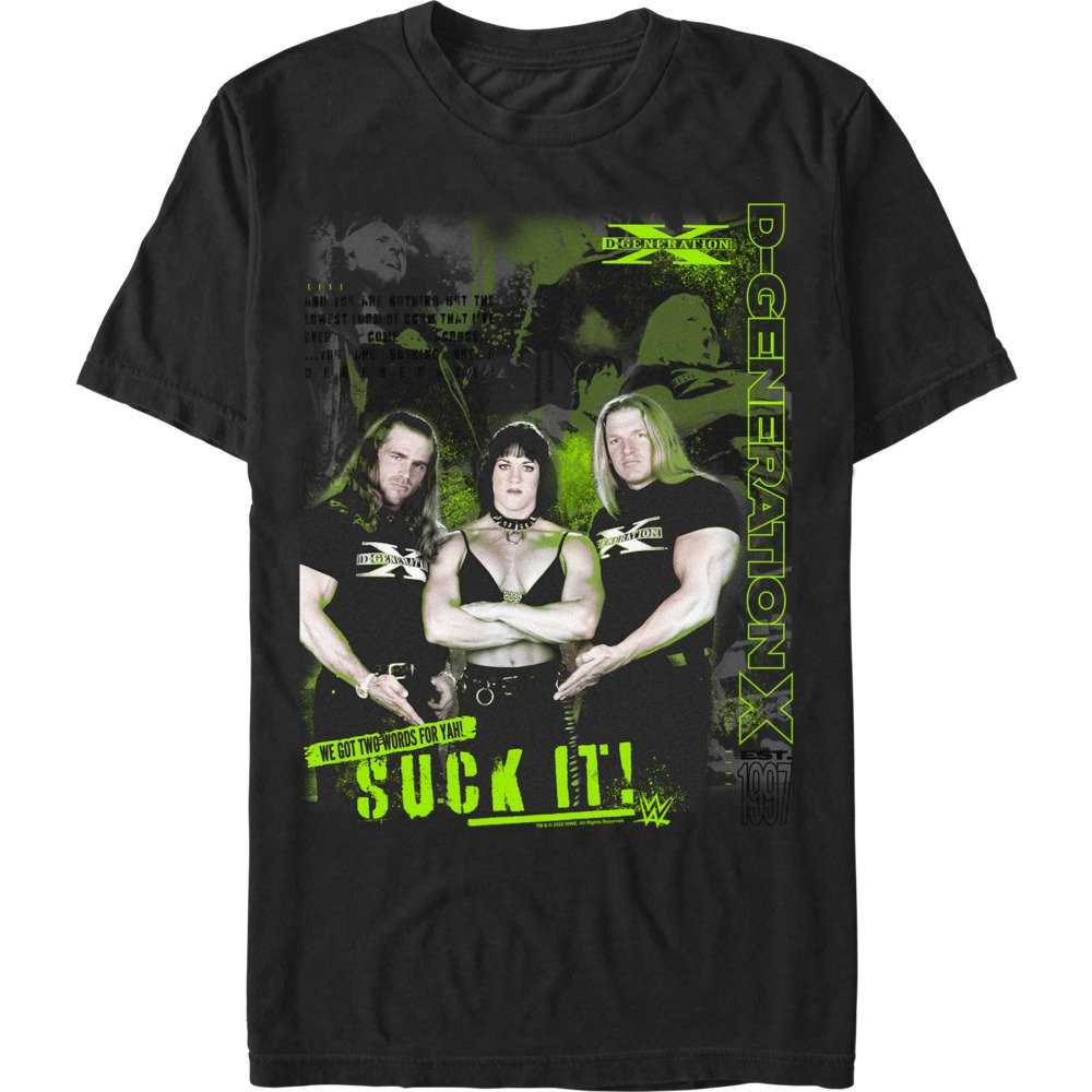 WWE DX Two Words For Yah! Poster T-Shirt, , hi-res