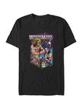 WWE WrestleMania Retro Grid Poster T-Shirt, BLACK, hi-res