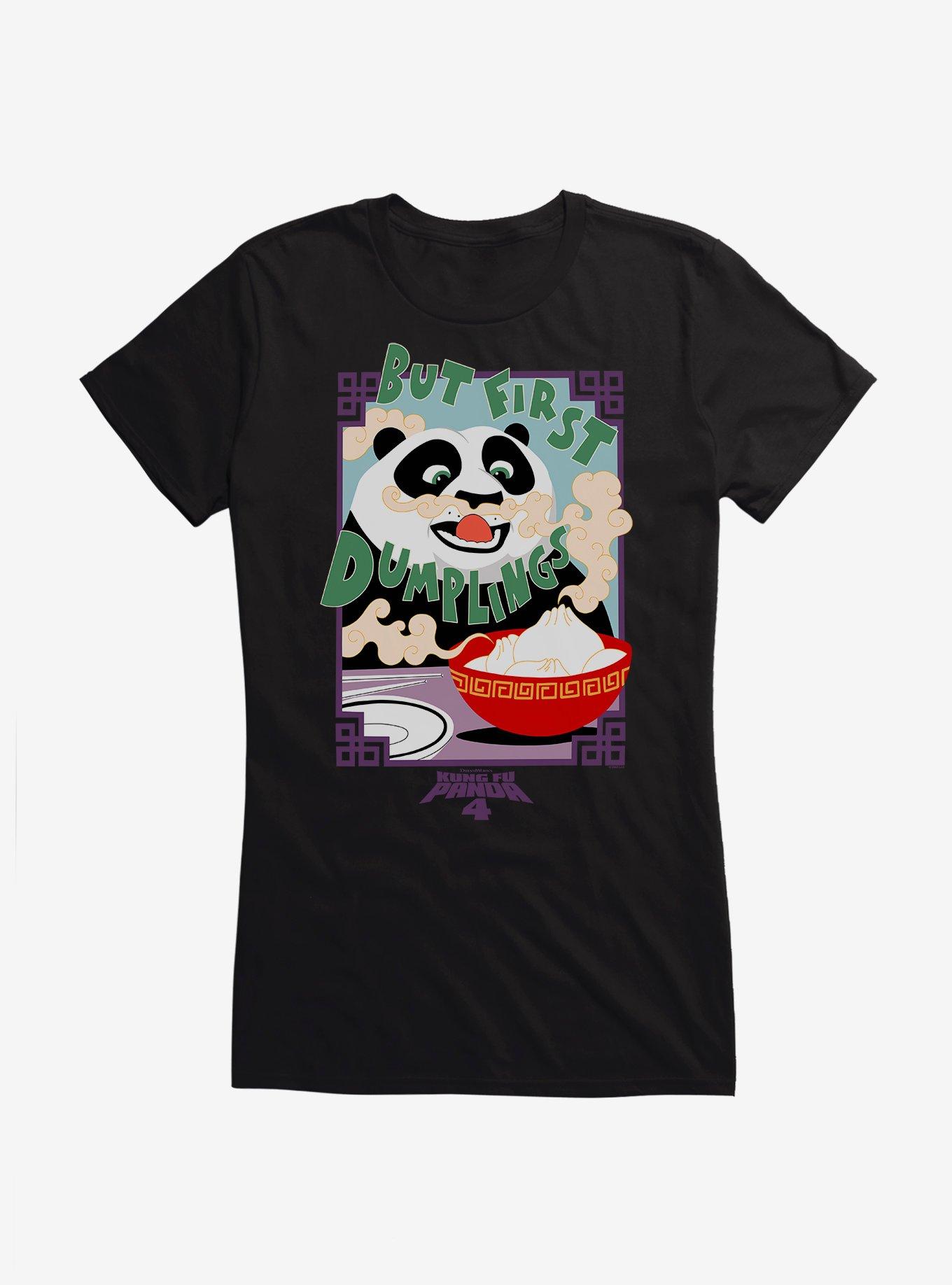 Kung Fu Panda 4 But First Dumplings Girls T-Shirt, , hi-res