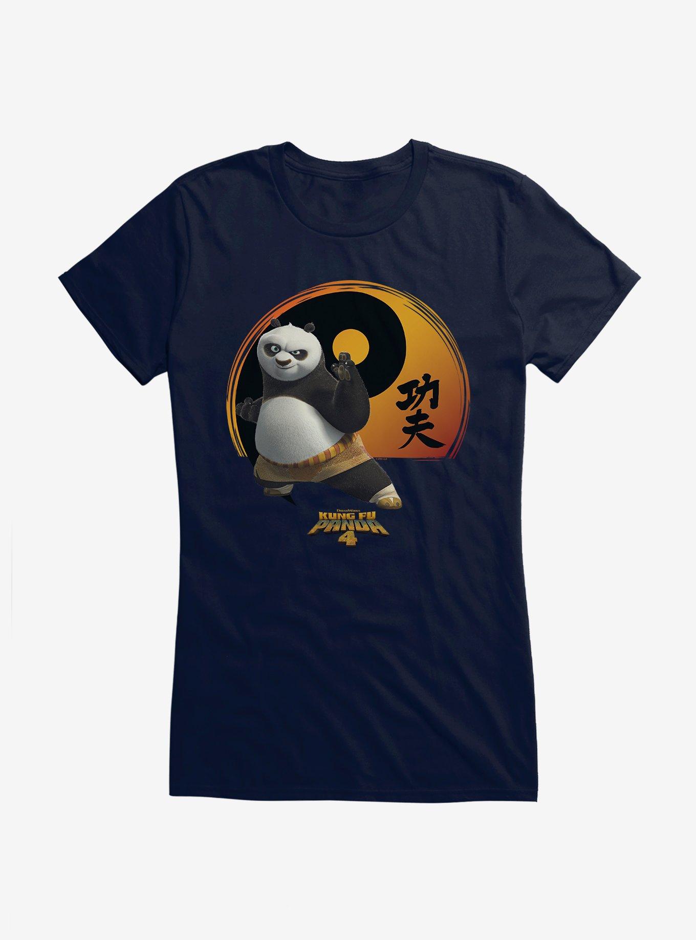 Kung Fu Panda 4 Yin And Yang Symbol Girls T-Shirt, NAVY, hi-res