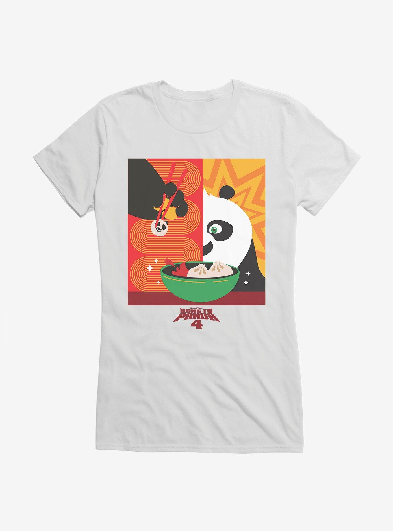Kung Fu Panda 4 Dumplings Girls T-Shirt, WHITE, hi-res