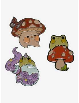 Forest Friends Enamel Pin Set By Rihnlin, , hi-res