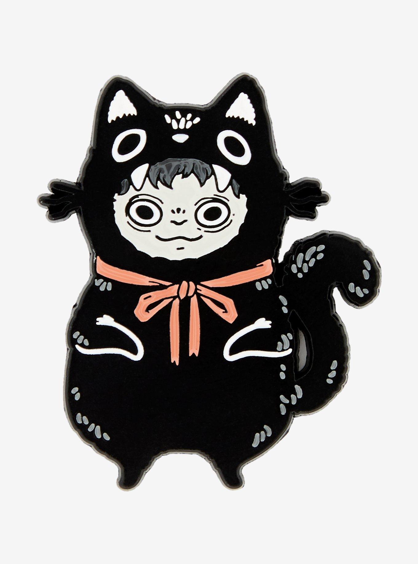 Black Cat Costume Enamel Pin By Guild Of Calamity, , hi-res