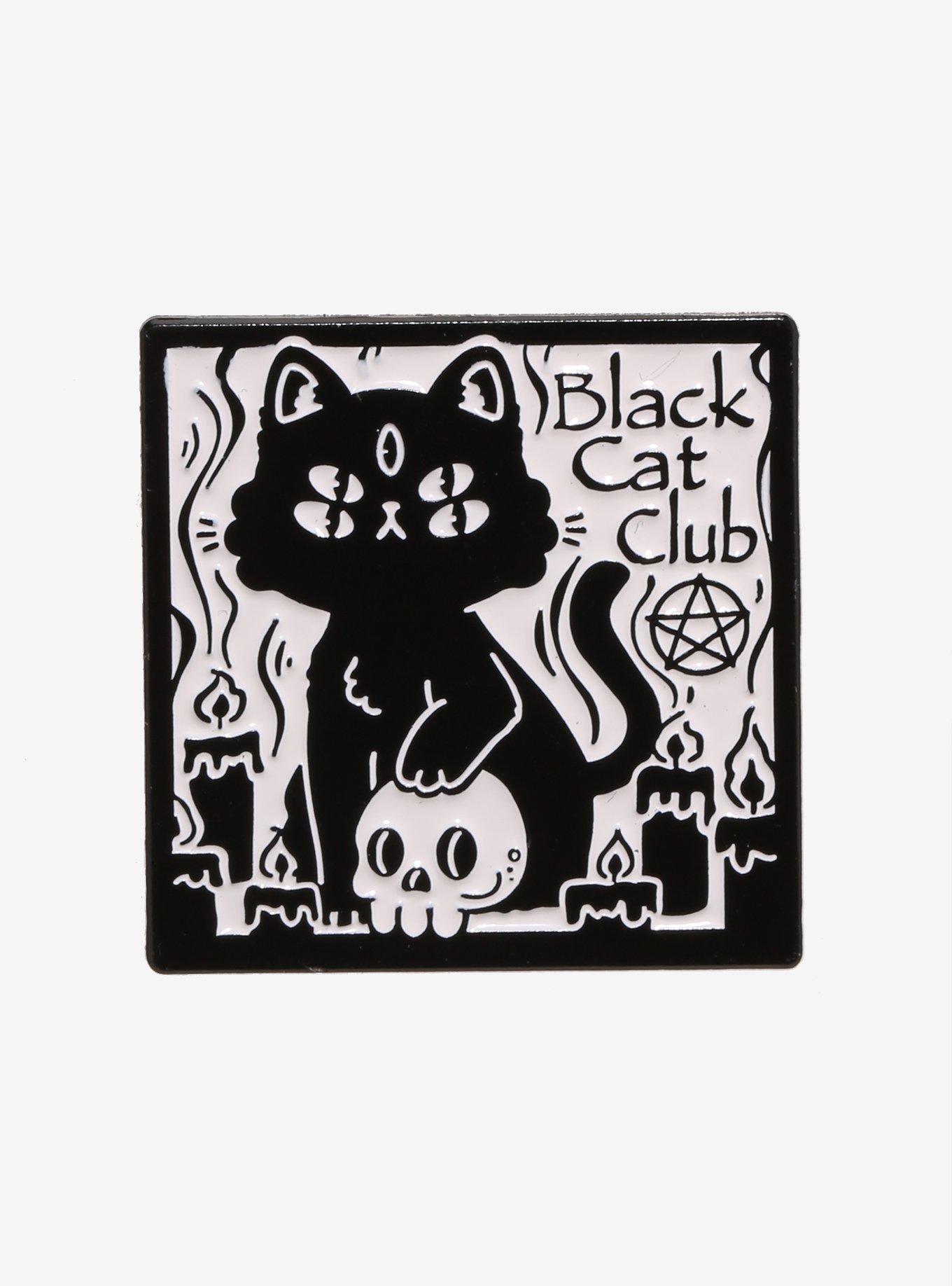 Hot Topic Black Cat Club Enamel Pin | Hamilton Place