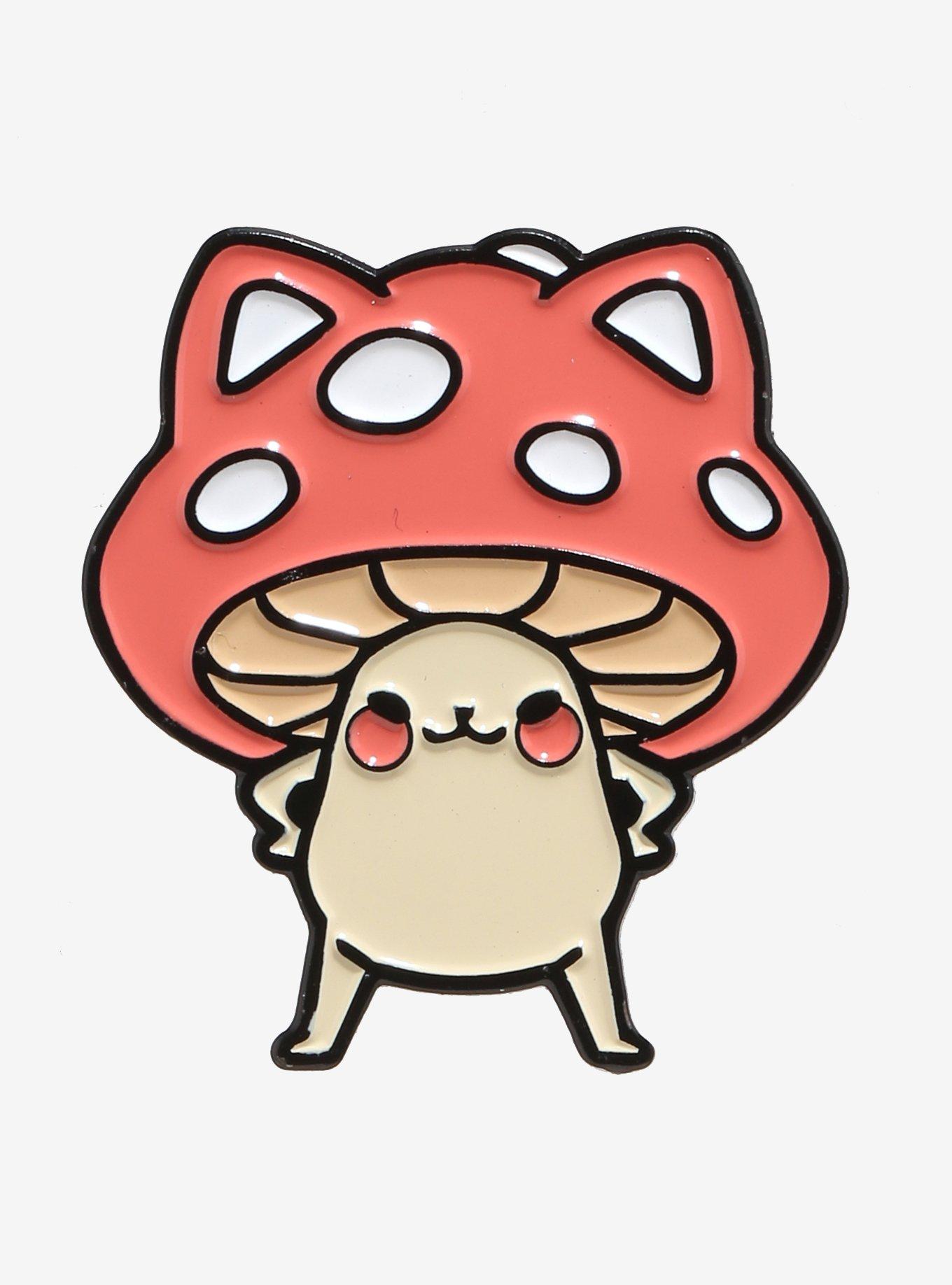 Muishroom Cat Enamel Pin By Faith Varvara, , hi-res