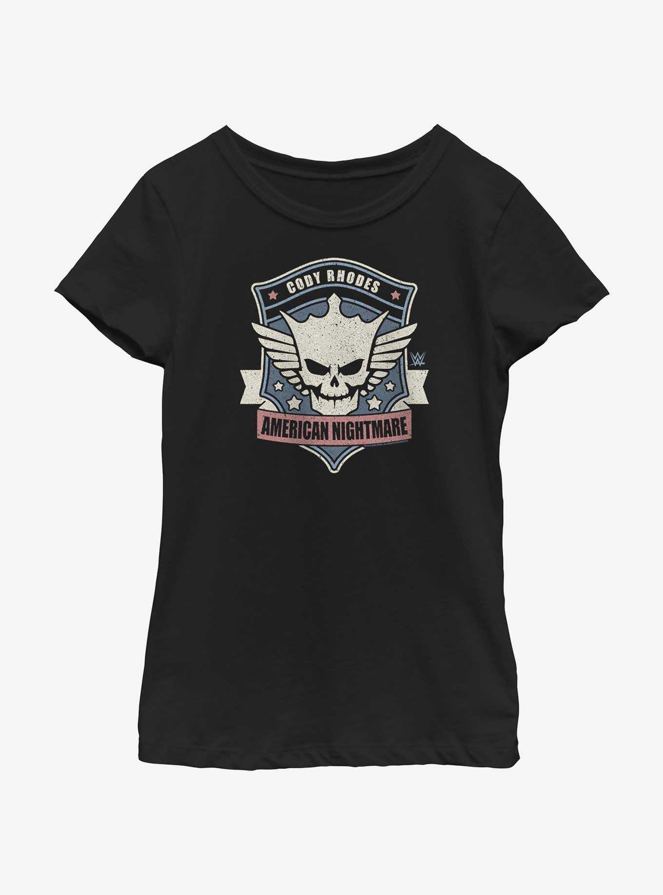 WWE American Nightmare Cody Rhodes Crest Youth Girls T-Shirt, , hi-res