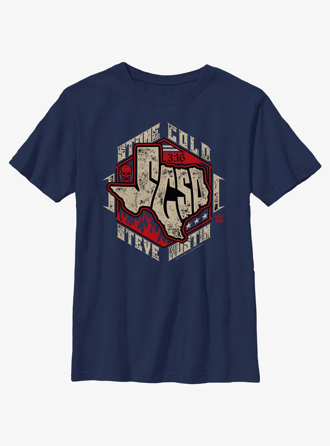 WWE Stone Cold Steve Austin Texas Logo Youth T-Shirt