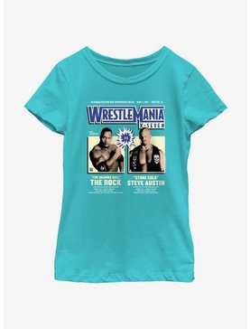 WWE WrestleMania X7 The Rock Vs Steve Austin Youth Girls T-Shirt, , hi-res