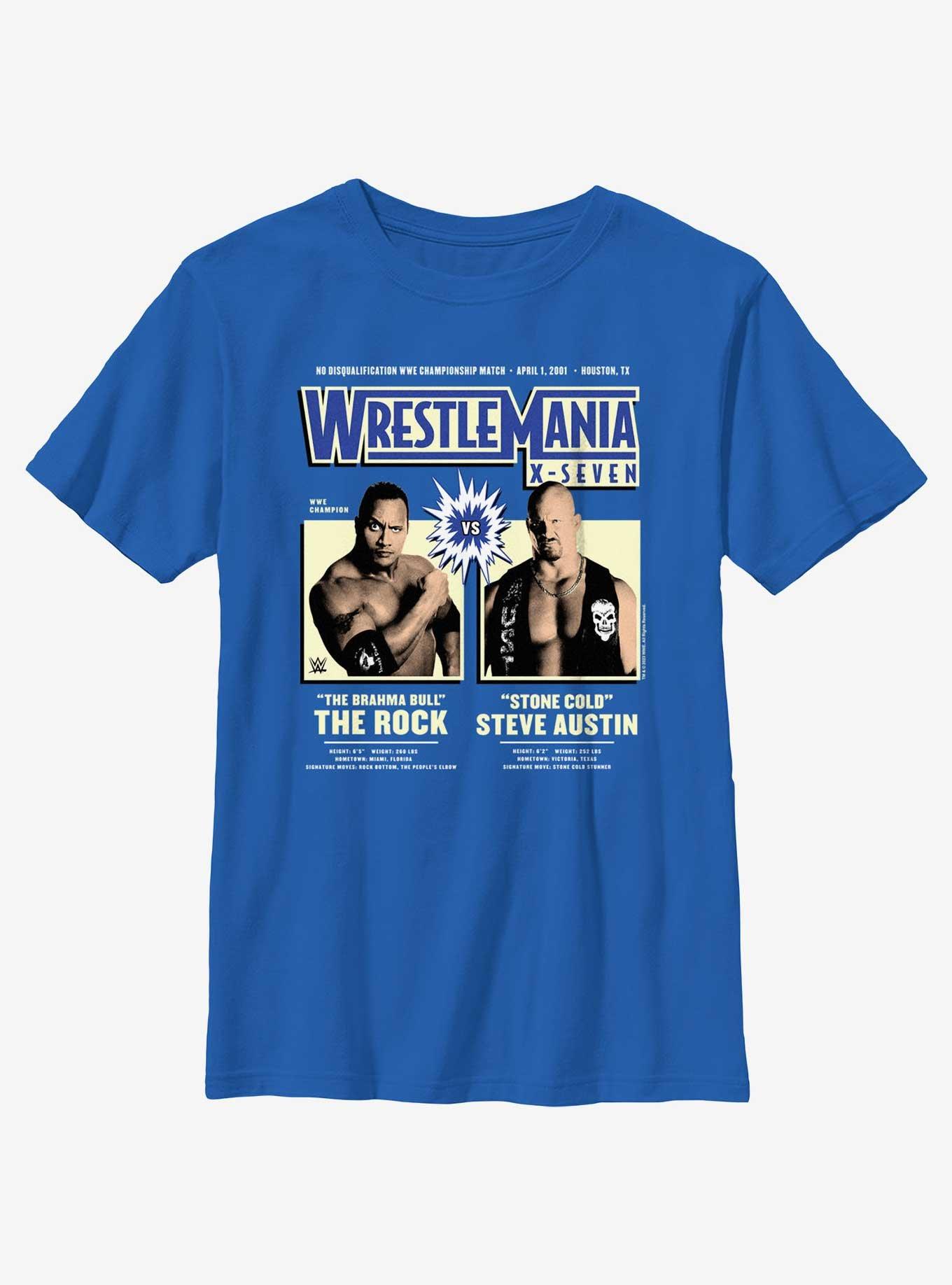 WWE WrestleMania X7 The Rock Vs Steve Austin Youth T-Shirt